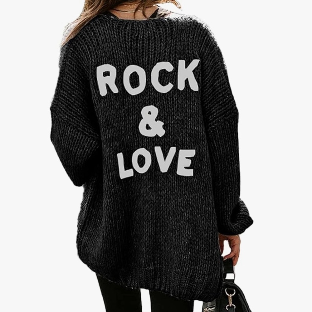 Black cardigan